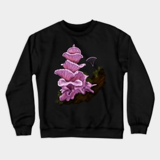 Hang Gliding off Pink Pagoda Mushroom Crewneck Sweatshirt